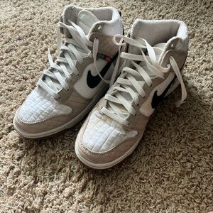 Nike Plush White and Cream Sneakers